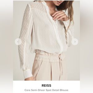 Reiss Cora Blouse - Size 2, white. New with tags, never worn